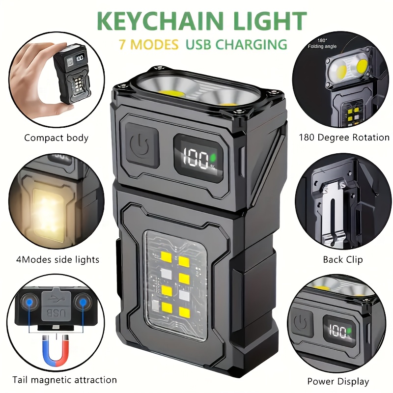 Outdoor Camping Glamping - Senter LED Mini Isi Ulang Portabel