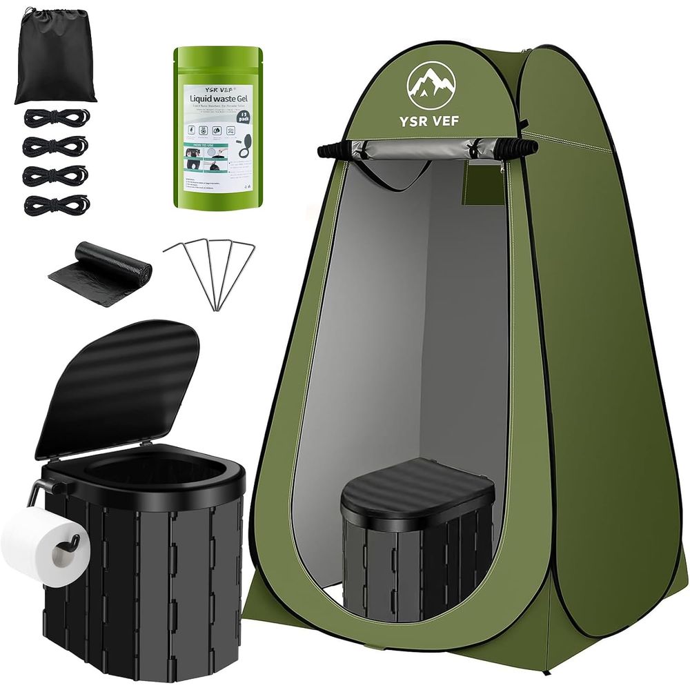 Outdoor Camping - Perlengkapan Toilet Portabel, Toilet Camping dengan