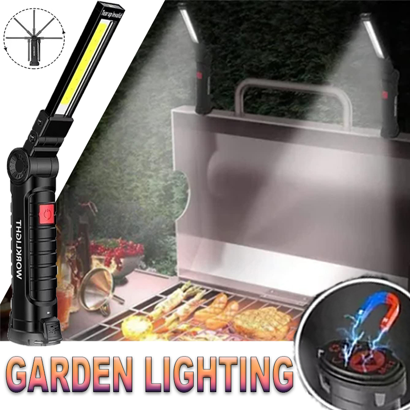 Outdoor Camping Glamping - Senter LED Portabel dengan Kait Magnetik