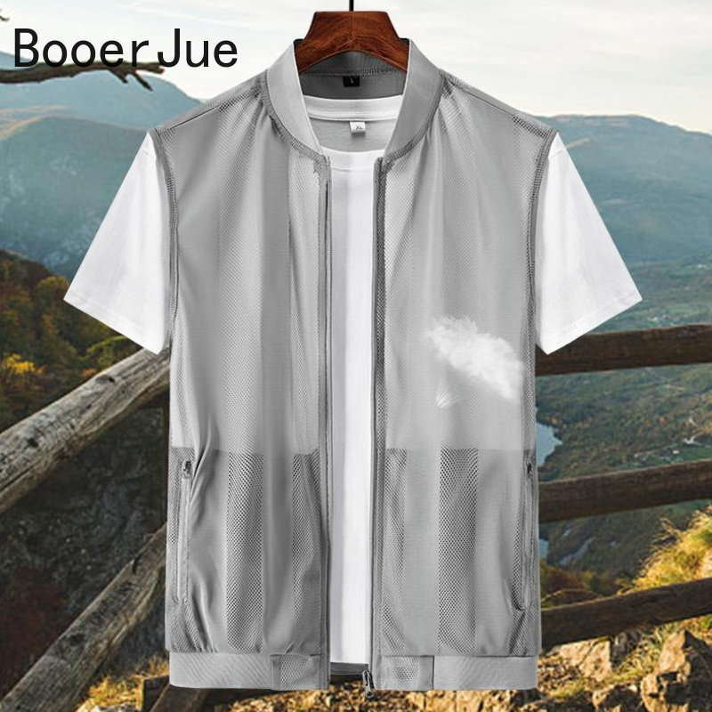Outdoor Camping Vest - Rompi Bersepeda Pria Musim Panas, Bahan