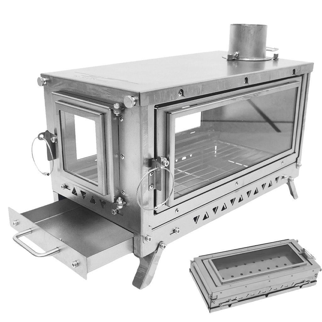 Outdoor Camping Wood Burning Stove - Kompor Tenda Titanium DANCHEL T3, Kompor
