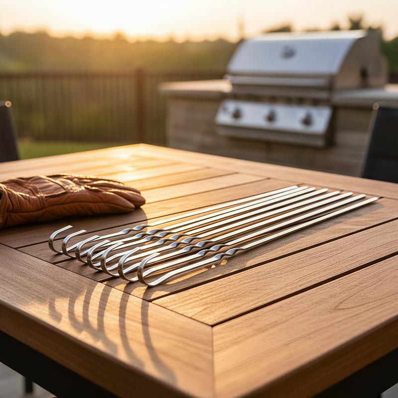 Outdoor Camping Utensils - Tusuk Sate BBQ Baja Tahan Karat