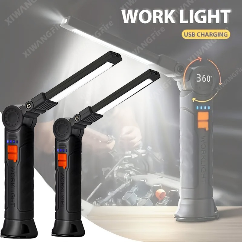 Outdoor Camping Glamping - Lampu Kerja Senter LED Isi Ulang