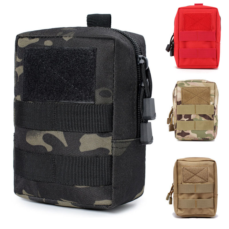 Outdoor Camping Vest - Kantong Taktis Kecil Molle, Kantong Utilitas