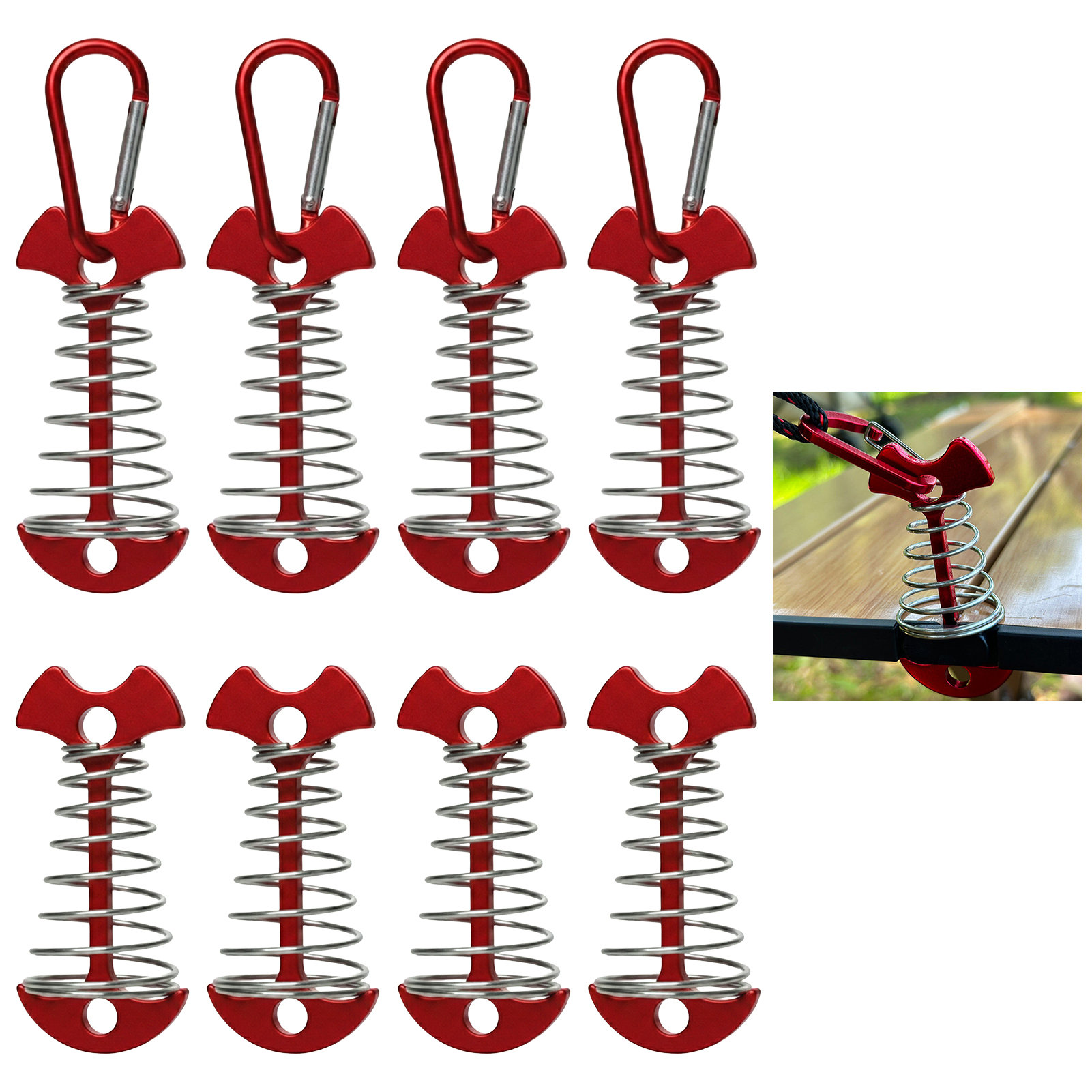Outdoor Camping Decke - 8pcs Pasak Tenda Adjustable Plank Floor