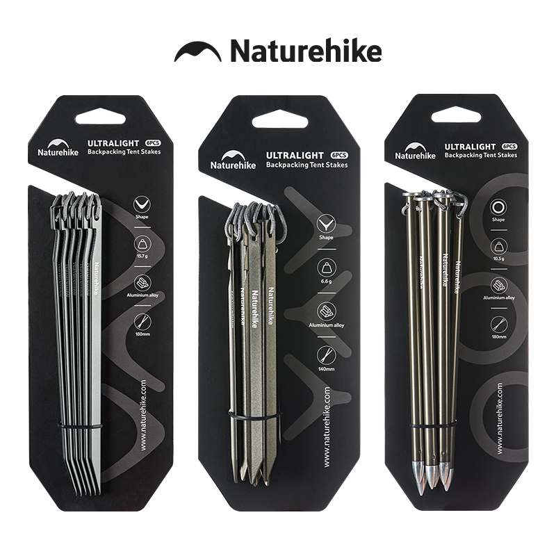 Outdoor Camping Utensils - Naturehike Tent Nail 7075 Aluminium Alloy