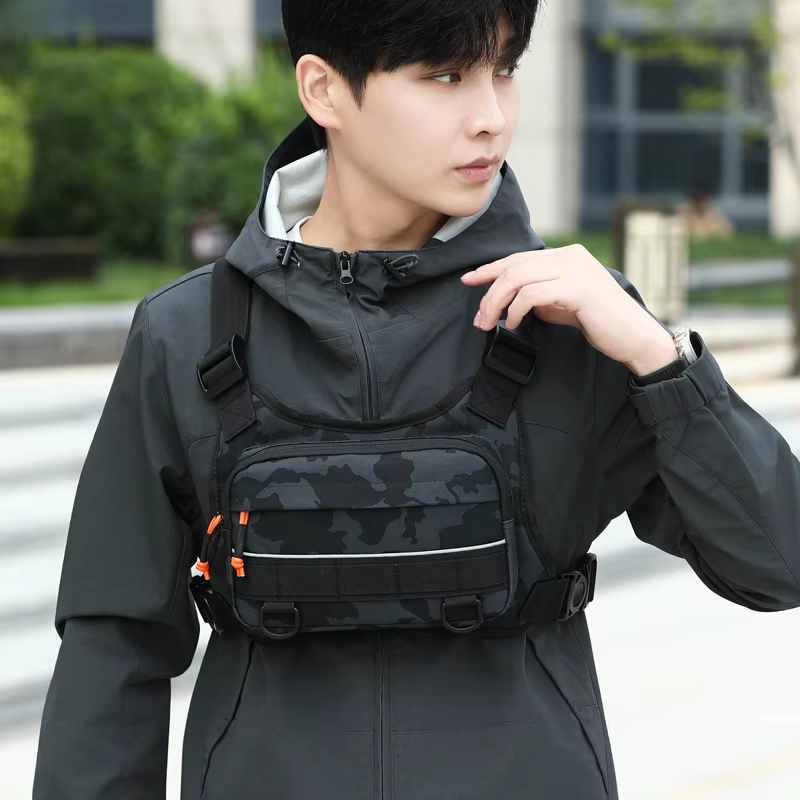 Outdoor Camping Vest - Rompi Dada Depan untuk Bersepeda, Tas