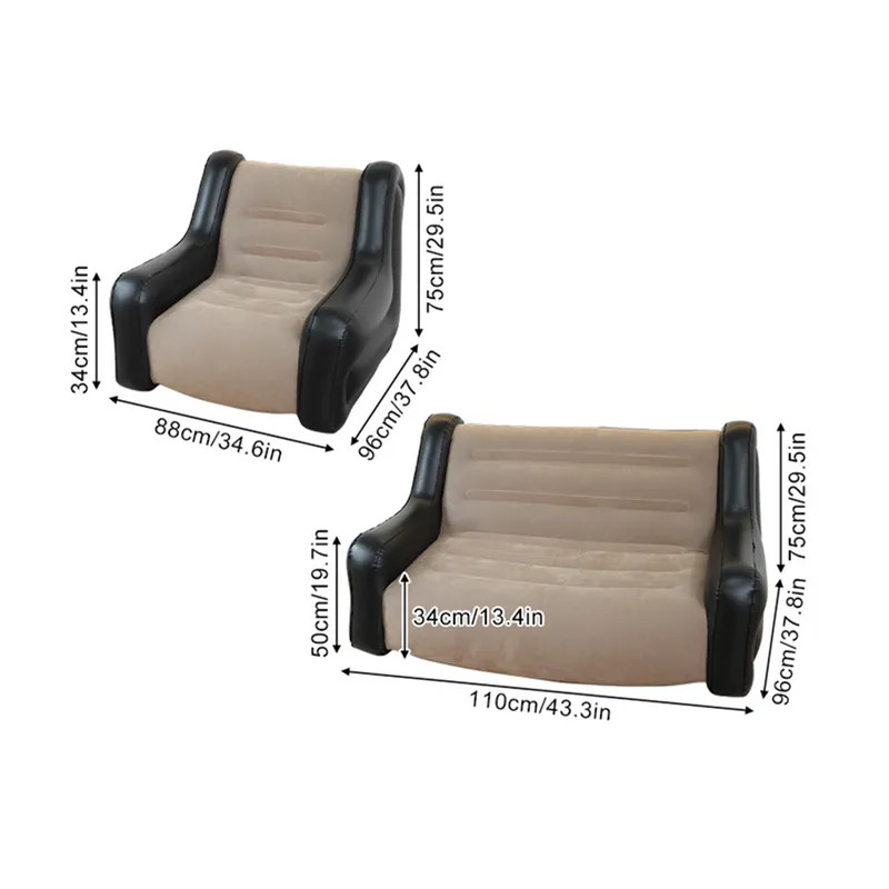 Kasur Angin Sofa Tiup Kursi Ti - Outdoor Camping Inflatable Tent ulasan dan harga