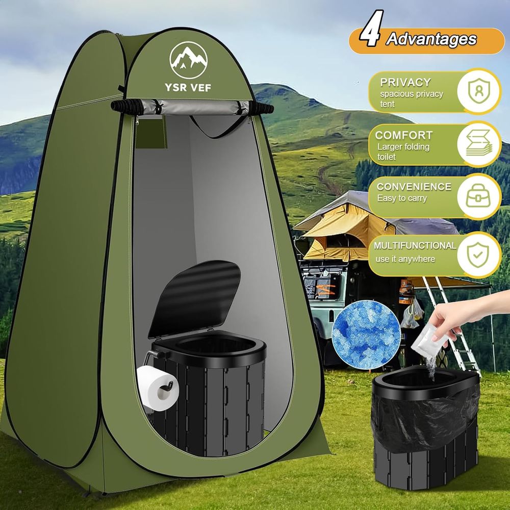 Perlengkapan Toilet Portabel,  - Outdoor Camping ulasan dan harga