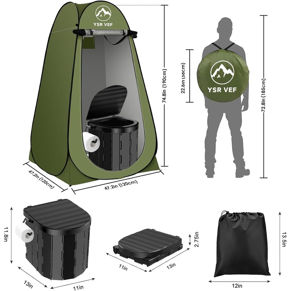 Perlengkapan Toilet Portabel,  - Outdoor Camping ulasan dan harga