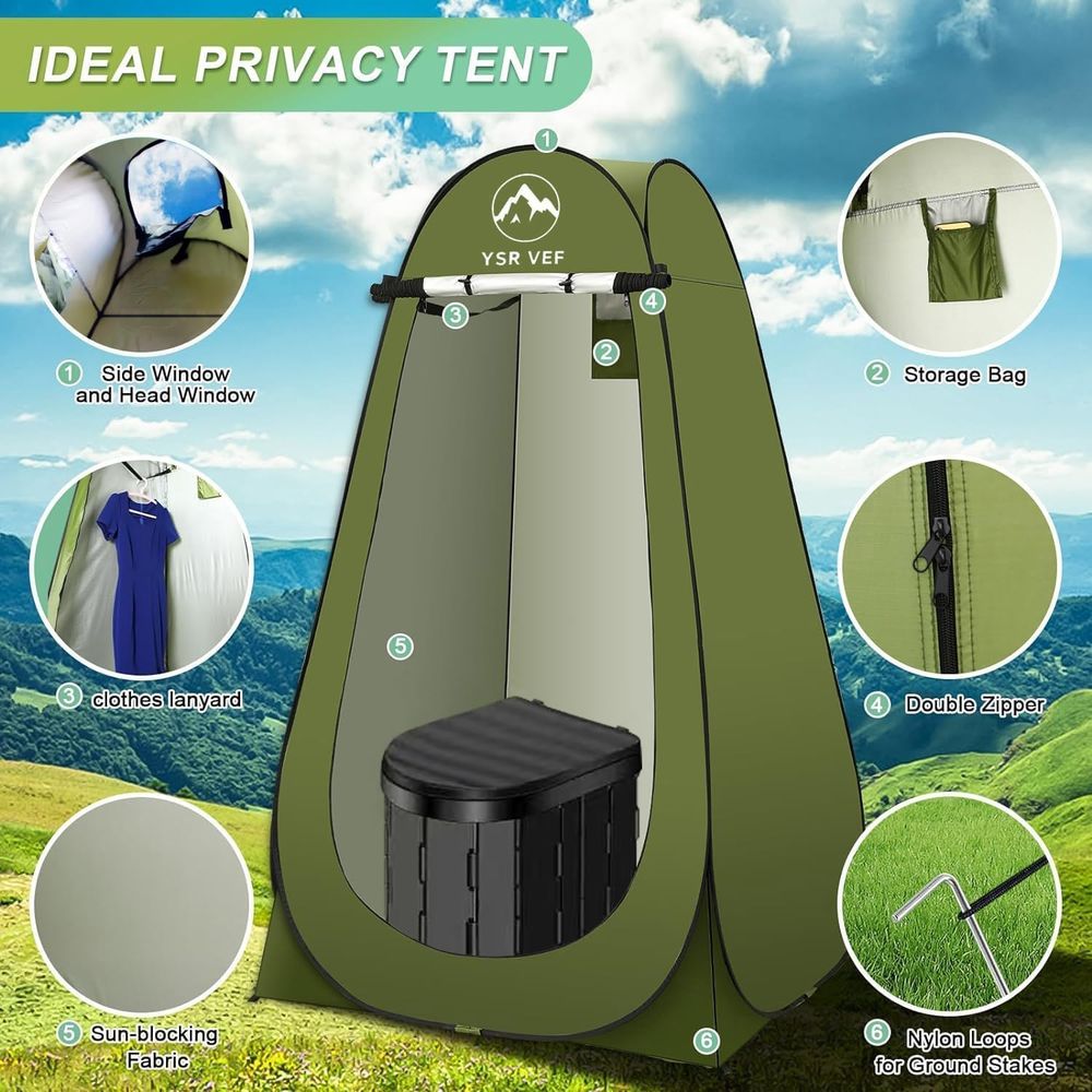 Perlengkapan Toilet Portabel,  - Outdoor Camping ulasan dan harga