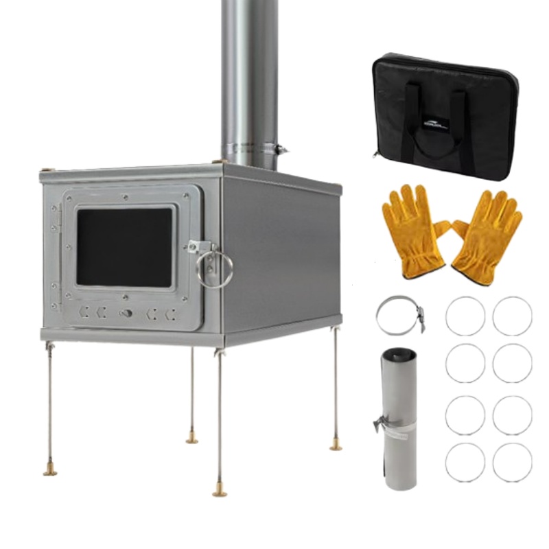 Tenda lipat pembakar kayu Tita - Outdoor Camping Wood Burning Stove ulasan dan harga