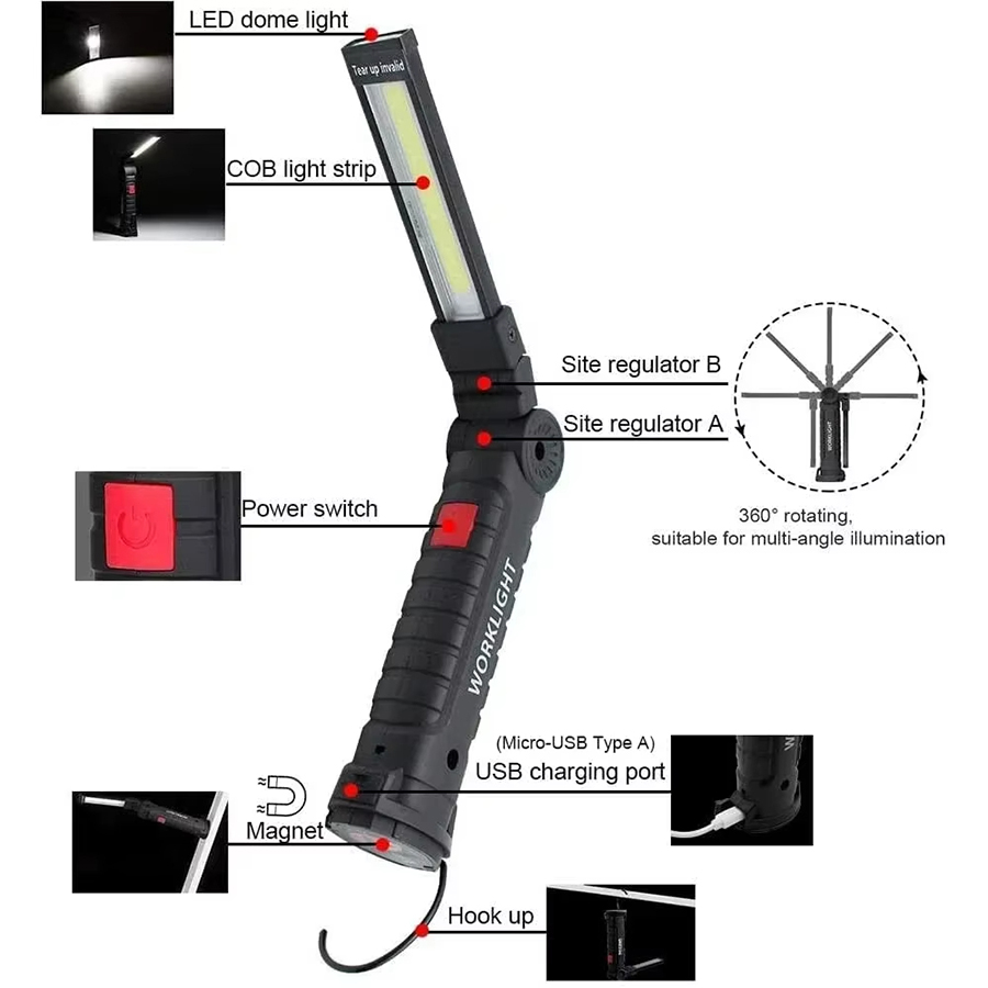 Senter LED Portabel dengan Kai - Outdoor Camping Glamping ulasan dan harga