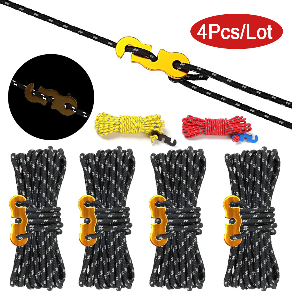 4 Buah Tali Tenda Garis Pria L - Outdoor Camping Guy ulasan dan harga
