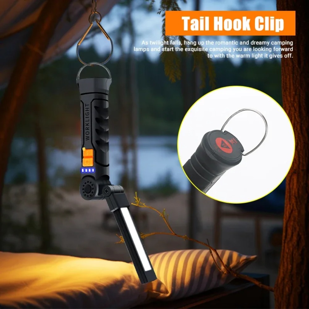 Senter LED COB Portabel Senter - Outdoor Camping Glamping ulasan dan harga