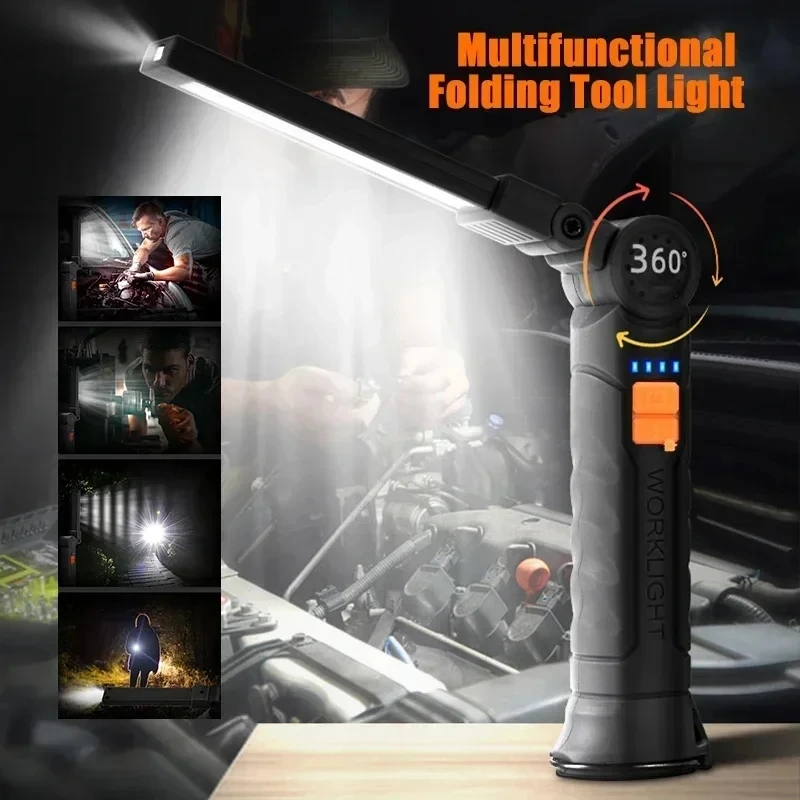 Senter LED COB Portabel Lampu  - Outdoor Camping Glamping ulasan dan harga