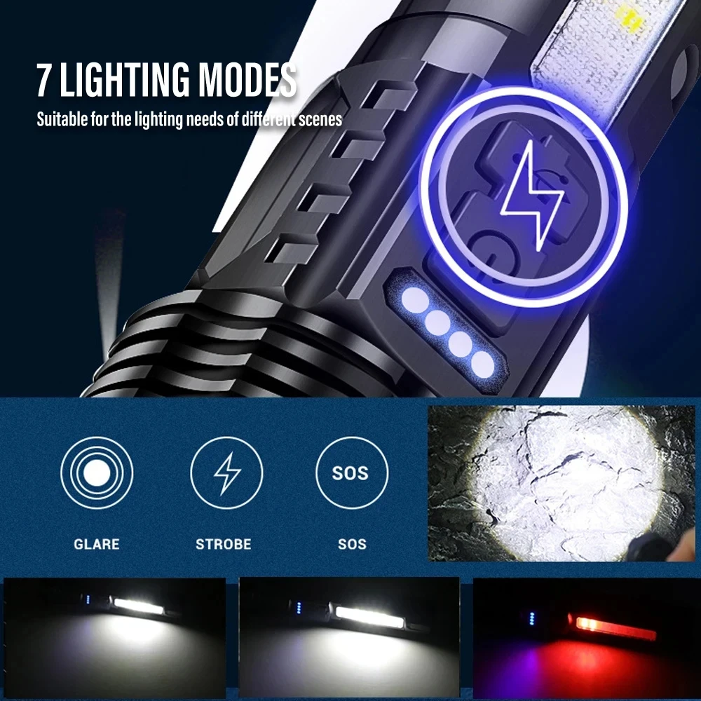 Senter LED XHP50 yang Kuat, Ta - Outdoor Camping Glamping ulasan dan harga