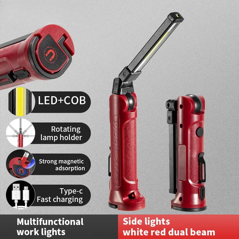 Lampu Kerja LED COB Senter Lip - Outdoor Camping Glamping ulasan dan harga