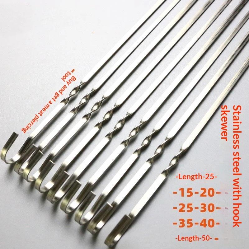 Tusuk Sate BBQ Baja Tahan Kara - Outdoor Camping Utensils ulasan dan harga