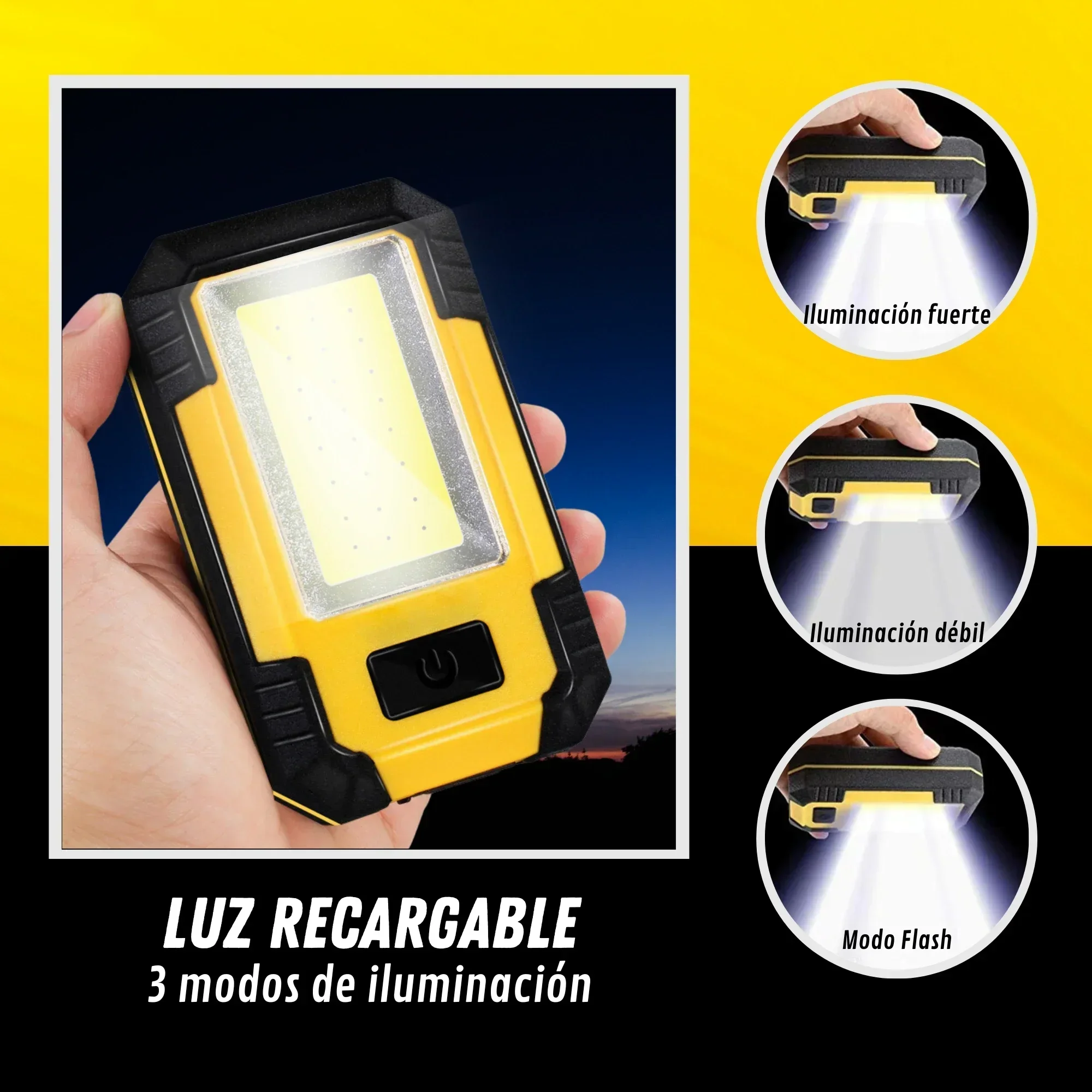 Lampu Kerja Isi Ulang 4000mAh  - Outdoor Camping Glamping ulasan dan harga