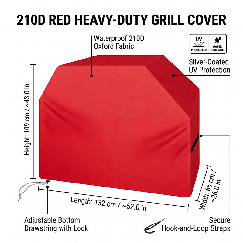 Penutup BBQ 210D Anti Debu Tah - Outdoor Camping Stove ulasan dan harga