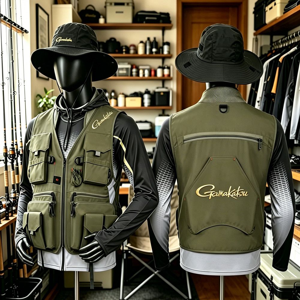 Rompi Pancing Gamakatsu Men Mu - Outdoor Camping Vest ulasan dan harga