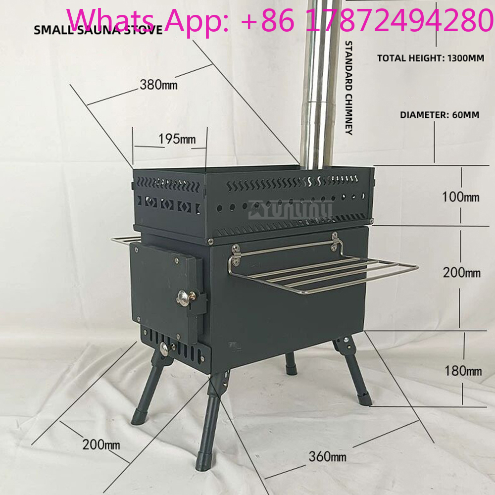Kompor Pemanas Kayu Bakar Port - Outdoor Camping Wood Burning Stove ulasan dan harga
