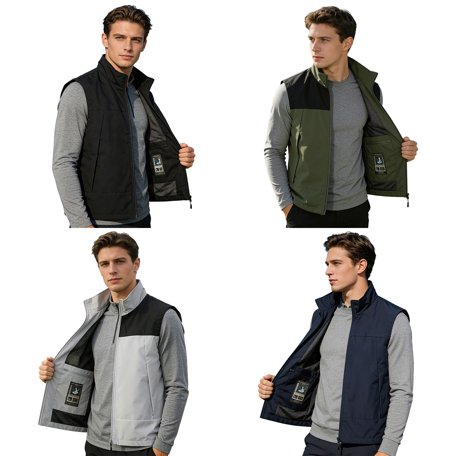 # Rompi Golf Pria M-5XL Kerah  - Outdoor Camping Vest ulasan dan harga