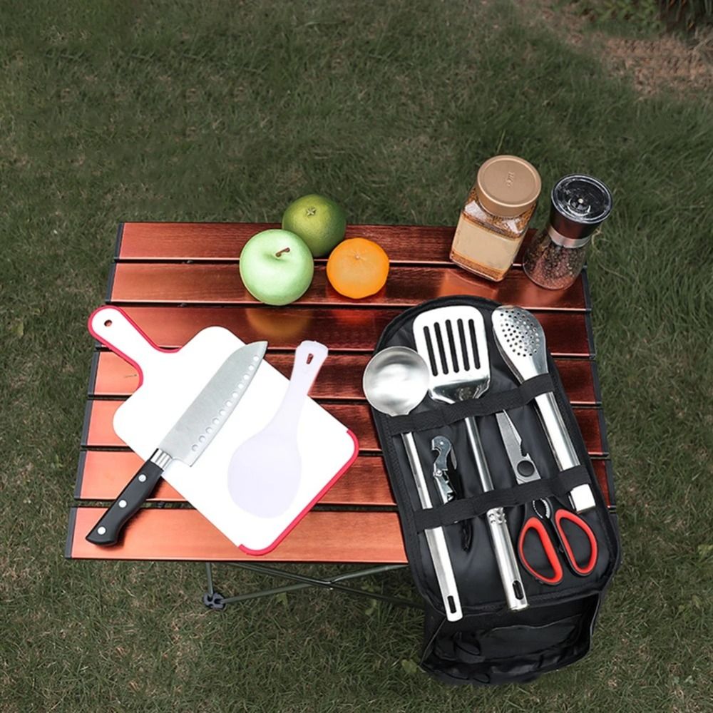 2024 Set Peralatan Piknik Tas  - Outdoor Camping Utensils ulasan dan harga