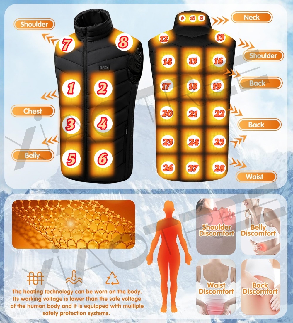 28/9 Area Rompi Berpemanas Jak - Outdoor Camping Vest ulasan dan harga