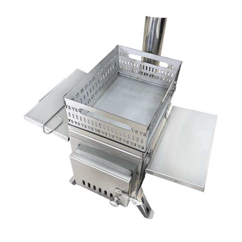 Kompor Sauna Baja Tahan Karat  - Outdoor Camping Wood Burning Stove ulasan dan harga