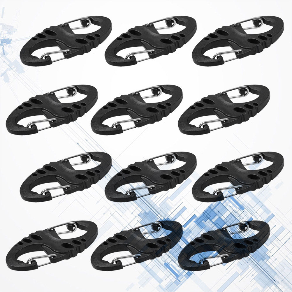 12Pcs Klip Karabiner Tipe-S Ta - Outdoor Camping Hammock ulasan dan harga