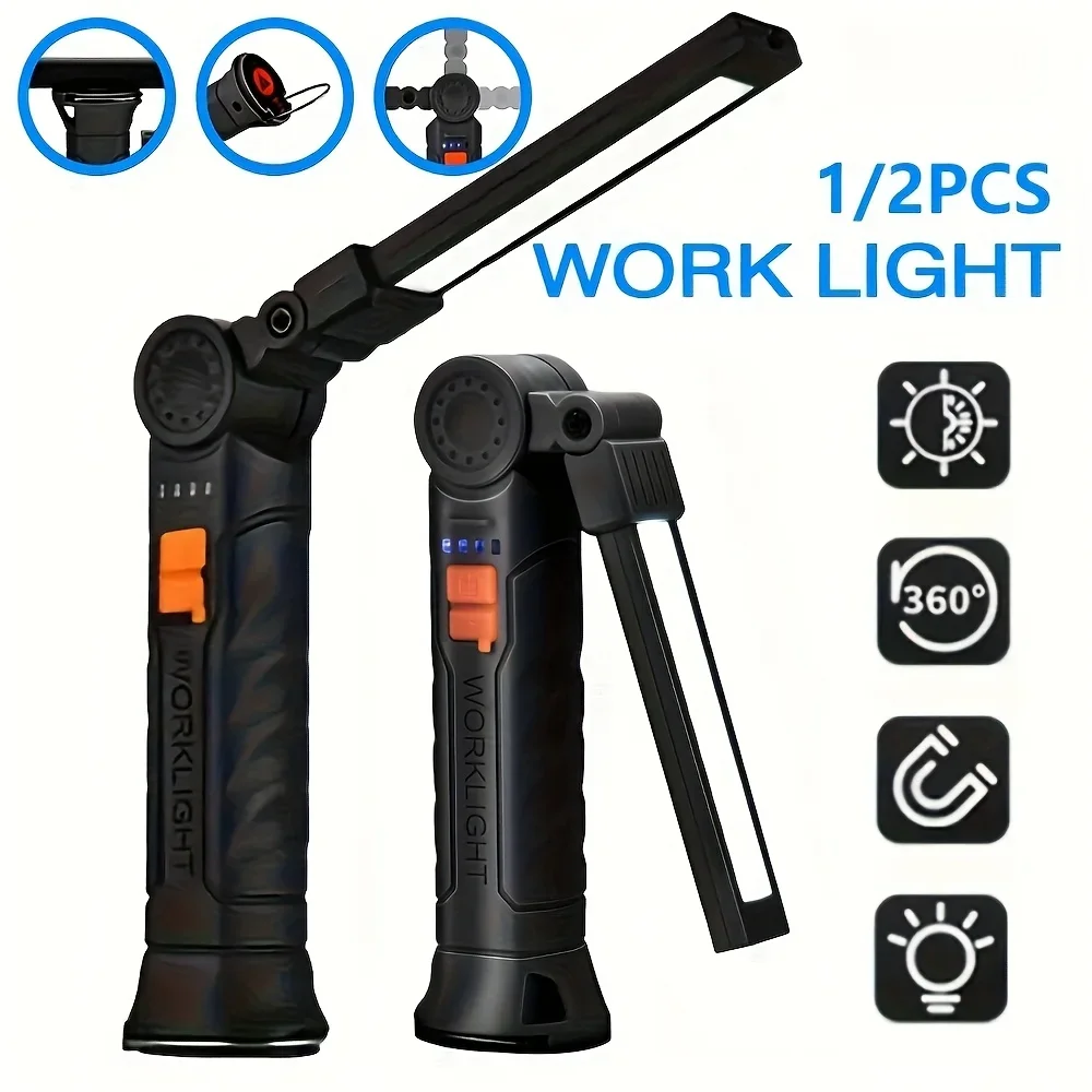 Senter LED COB Portabel Lampu  - Outdoor Camping Glamping ulasan dan harga