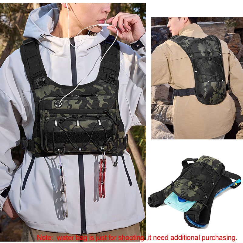 Tas Taktis Rompi Dada Depan un - Outdoor Camping Vest ulasan dan harga
